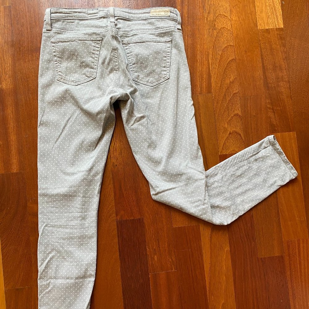 AG Adriano Goldschmied Gray Stevie Ankle Dot Jeans - Picture 7 of 8